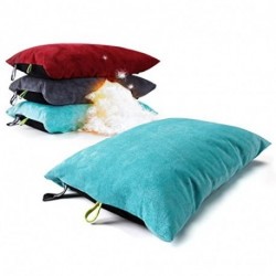 ZOOOBELIVES Down Filled Pillows for Camping/Travel, Washable Soft Cover, Camp Pillow for Neck & Lumbar Support On-The-Go, Ultralight & Compressible for Hiking Backpacking - AlpliveS2046