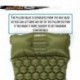 ZOOOBELIVES Ultralight Sleeping Pad with Pillow Inflatable Camping Mat for Backpacking, Traveling and Hiking, Compact and Portable, Multiple Color Options